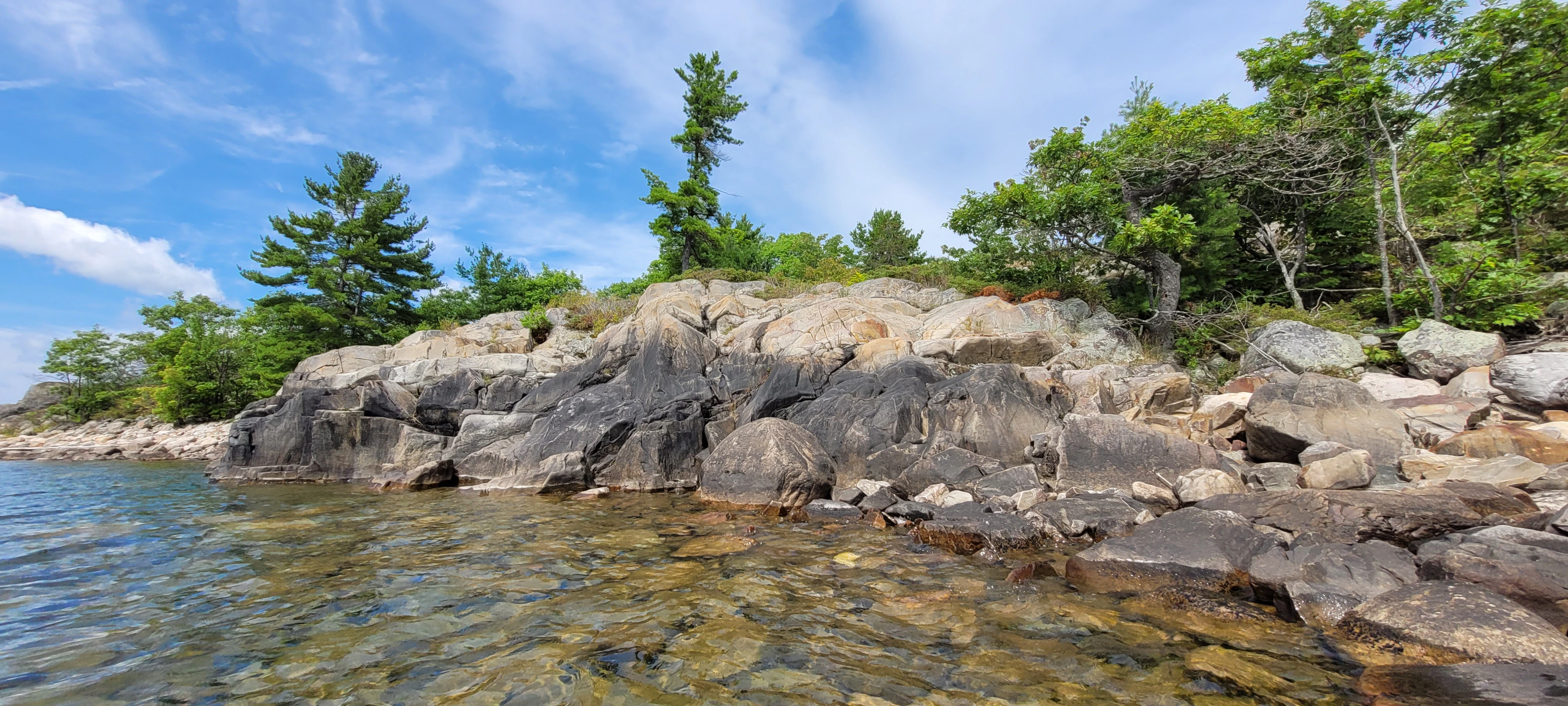 Northern shoreline